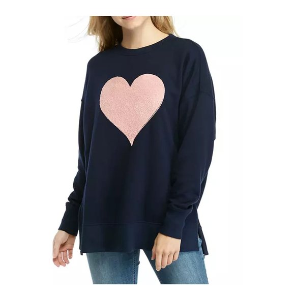 crown & ivy Sweaters - Crown & Ivy Women's Heart Sweeper Sweater - Small